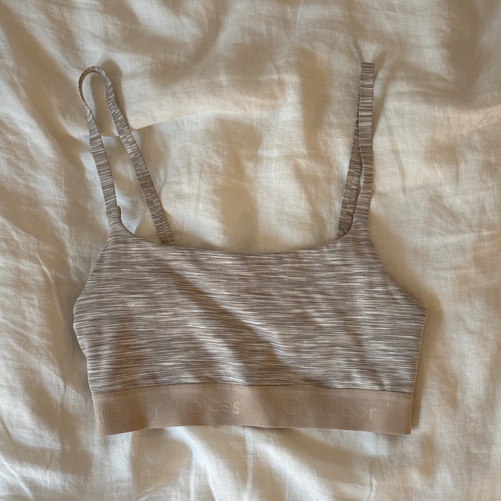 Outdoor Voices Heathered Gray Bralette
